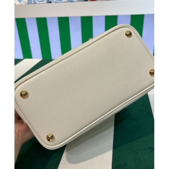 Replica Mini Borsa Prada Doppia In Pelle Saffiano Crema Replica Mini Borsa Prada Doppia In Pelle Saffiano Crema