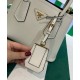 Replica Mini Borsa Prada Doppia In Pelle Saffiano Crema Replica Mini Borsa Prada Doppia In Pelle Saffiano Crema