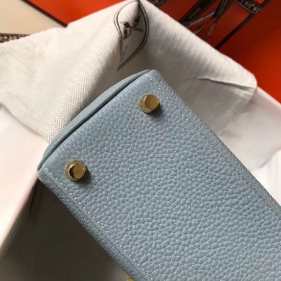 Replica Borsa Hermes Mini Kelly 20cm Blu
