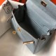 Replica Borsa Hermes Mini Kelly 20cm Blu