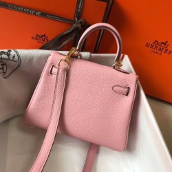 Borsa Hermes Mini Kelly 20cm rosa