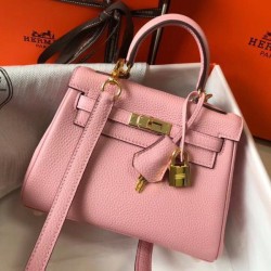 Borsa Hermes Mini Kelly 20cm rosa