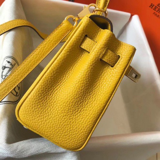 Replica Borsa Hermes Mini Kelly 20 cm gialla Replica Borsa Hermes Mini Kelly 20 cm gialla