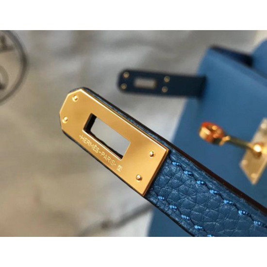 Replica Hermes Kelly 25cm Borsa Sellier Clemence Pelle Blu Replica Hermes Kelly 25cm Borsa Sellier Clemence Pelle Blu