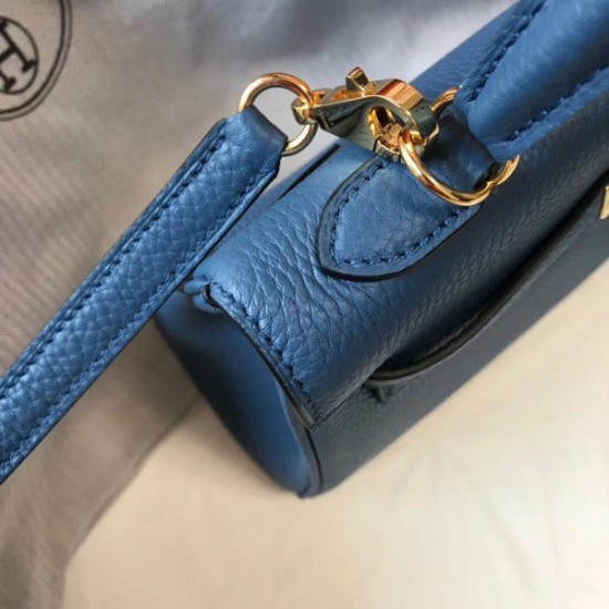 Replica Hermes Kelly 25cm Borsa Sellier Clemence Pelle Blu Replica Hermes Kelly 25cm Borsa Sellier Clemence Pelle Blu