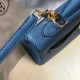 Replica Hermes Kelly 25cm Borsa Sellier Clemence Pelle Blu Replica Hermes Kelly 25cm Borsa Sellier Clemence Pelle Blu