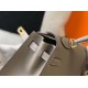 Replica Borsa Hermes Kelly 25cm Sellier Epsom in pelle grigia Replica Borsa Hermes Kelly 25cm Sellier Epsom in pelle grigia