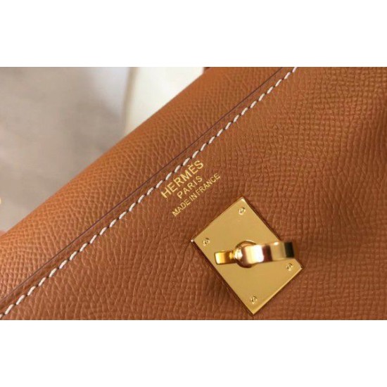 Replica Borsa Hermes Kelly 25cm Sellier Epsom in pelle marrone Replica Borsa Hermes Kelly 25cm Sellier Epsom in pelle marrone