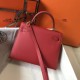 Replica Borsa Hermes Kelly 25cm Sellier Epsom in pelle rossa Replica Borsa Hermes Kelly 25cm Sellier Epsom in pelle rossa