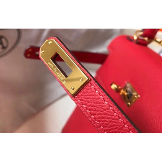 Replica Borsa Hermes Kelly 25cm Sellier Epsom in pelle rossa Replica Borsa Hermes Kelly 25cm Sellier Epsom in pelle rossa