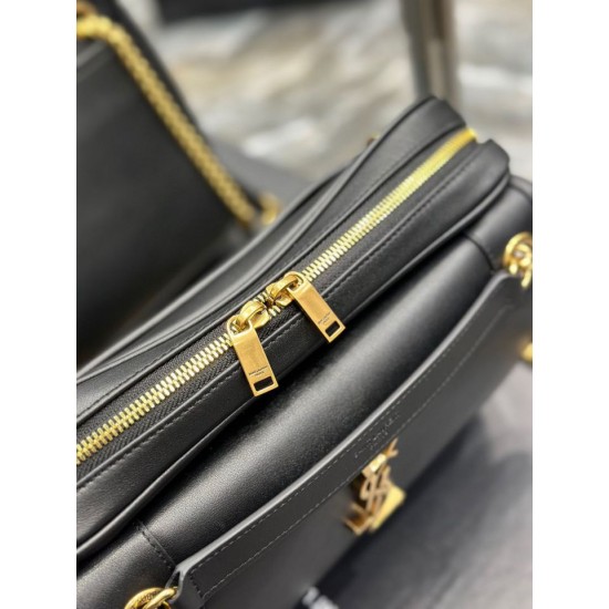 Replica Borsa fotografica YSL Saint Laurent Niki in pelle liscia Nera Replica Borsa fotografica YSL Saint Laurent Niki in pelle liscia Nera