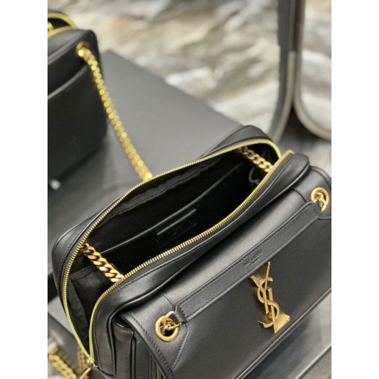Replica Borsa fotografica YSL Saint Laurent Niki in pelle liscia Nera Replica Borsa fotografica YSL Saint Laurent Niki in pelle liscia Nera