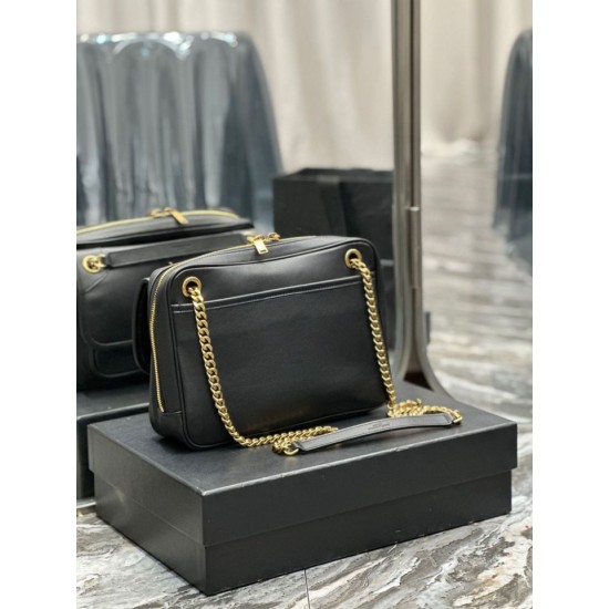 Replica Borsa fotografica YSL Saint Laurent Niki in pelle liscia Nera Replica Borsa fotografica YSL Saint Laurent Niki in pelle liscia Nera