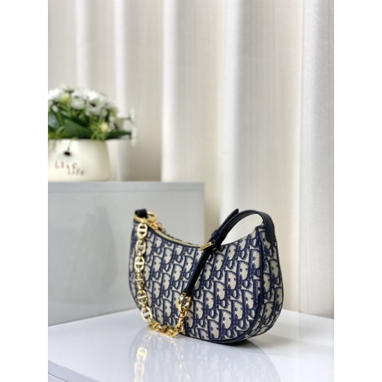 Replica Borsa Christian Dior CD Lounge Dior Oblique Jacquard Blu Replica Borsa Christian Dior CD Lounge Dior Oblique Jacquard Blu