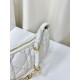 Replica Christian Dior CD Lounge Bag Supple Macrocannage Bianco Replica Christian Dior CD Lounge Bag Supple Macrocannage Bianco