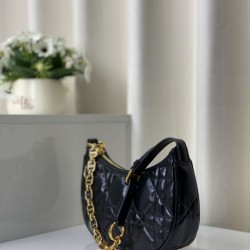 Borsa Christian Dior CD Lounge morbida Macrocannage nera