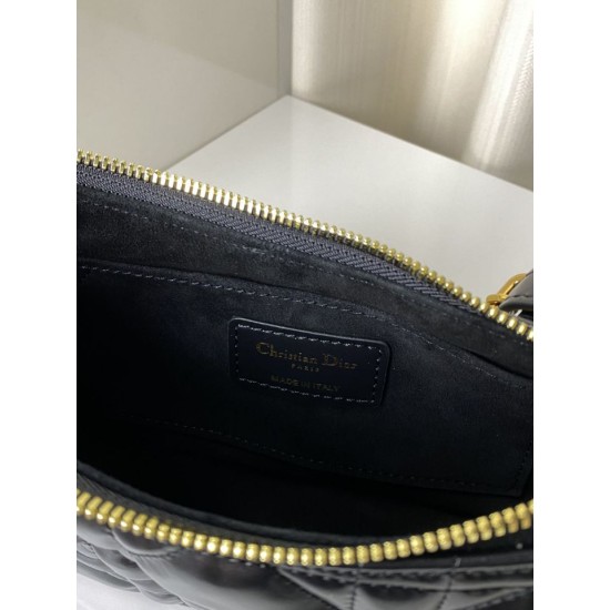 Replica Borsa Christian Dior CD Lounge morbida Macrocannage nera Replica Borsa Christian Dior CD Lounge morbida Macrocannage nera