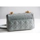 Replica Borsa Caro piccola Christian Dior in pelle di vitello Cannage Blu nuvola Replica Borsa Caro piccola Christian Dior in pelle di vitello Cannage Blu nuvola