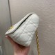 Replica Borsa Caro piccola Christian Dior in pelle di vitello Cannage bianca Replica Borsa Caro piccola Christian Dior in pelle di vitello Cannage bianca