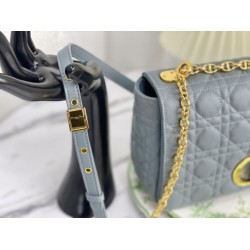 Christian Dior Borsa Dior Caro grande azzurro Christian Dior Borsa Dior Caro grande azzurro