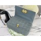 Replica Christian Dior Borsa Dior Caro grande azzurro Replica Christian Dior Borsa Dior Caro grande azzurro