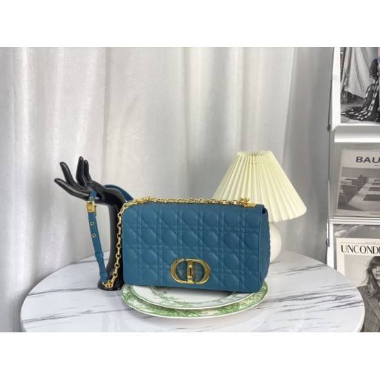 Replica Christian Dior Borsa Dior Caro grande Blu Replica Christian Dior Borsa Dior Caro grande Blu