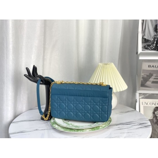 Replica Christian Dior Borsa Dior Caro grande Blu Replica Christian Dior Borsa Dior Caro grande Blu