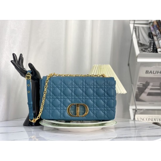 Replica Christian Dior Borsa Dior Caro grande Blu Replica Christian Dior Borsa Dior Caro grande Blu