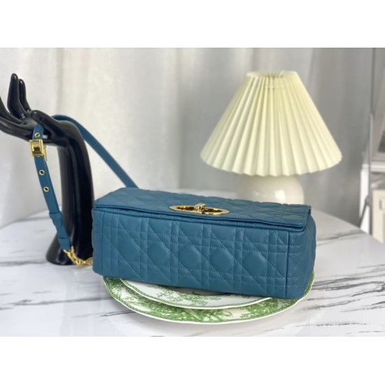 Replica Christian Dior Borsa Dior Caro grande Blu Replica Christian Dior Borsa Dior Caro grande Blu