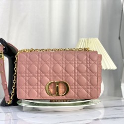 Christian Dior Borsa Dior Caro grande rosa