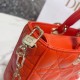 Replica Borsa Christian Dior Lady D-Joy in pelle di agnello Cannage arancione Replica Borsa Christian Dior Lady D-Joy in pelle di agnello Cannage arancione
