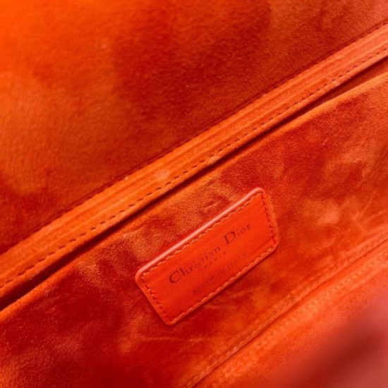 Replica Borsa Christian Dior Lady D-Joy in pelle di agnello Cannage arancione Replica Borsa Christian Dior Lady D-Joy in pelle di agnello Cannage arancione