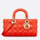Replica Borsa Christian Dior Lady D-Joy in pelle di agnello Cannage arancione Replica Borsa Christian Dior Lady D-Joy in pelle di agnello Cannage arancione