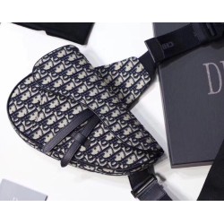 Christian Dior Saddle Belt Borsa da uomo in tela obliqua Christian Dior Saddle Belt Borsa da uomo in tela obliqua