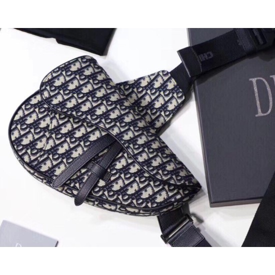 Replica Christian Dior Saddle Belt Borsa da uomo in tela obliqua Replica Christian Dior Saddle Belt Borsa da uomo in tela obliqua
