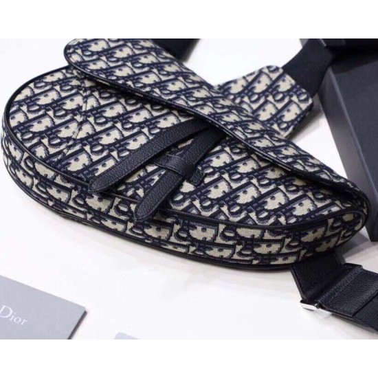 Replica Christian Dior Saddle Belt Borsa da uomo in tela obliqua Replica Christian Dior Saddle Belt Borsa da uomo in tela obliqua