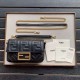 Replica Borsa Fendi Mini Baguette FF Motivo Nera Replica Borsa Fendi Mini Baguette FF Motivo Nera