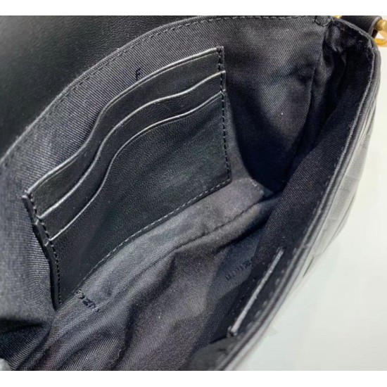 Replica Borsa Fendi Mini Baguette FF Motivo Nera Replica Borsa Fendi Mini Baguette FF Motivo Nera