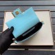 Replica Borsa Fendi Mini Baguette FF Motivo Blu