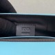Replica Borsa Fendi Mini Baguette FF Motivo Blu