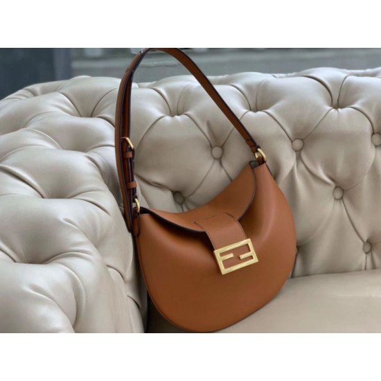 Replica Borsa Hobo Fendi Piccola Croissant Marrone Replica Borsa Hobo Fendi Piccola Croissant Marrone