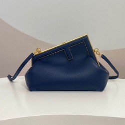 Borsa Fendi First Piccola Blu Scuro