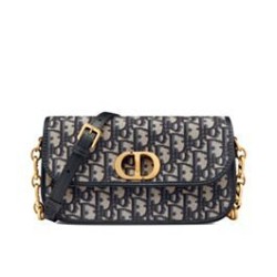 Borsa Christian Dior 30 Montaigne Avenue Blu scuro