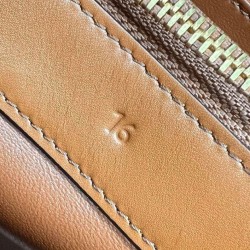 Celine Mini 16 Borsa in pelle di vitello naturale Caffè