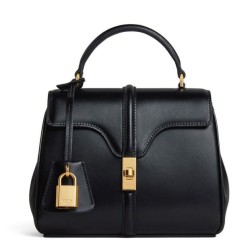 Borsa Celine Mini 16 Pelle di vitello naturale Nera