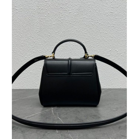 Replica Borsa Celine Mini 16 Pelle di vitello naturale Nera Replica Borsa Celine Mini 16 Pelle di vitello naturale Nera