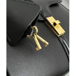 Borsa Celine Mini 16 Pelle di vitello naturale Nera Borsa Celine Mini 16 Pelle di vitello naturale Nera