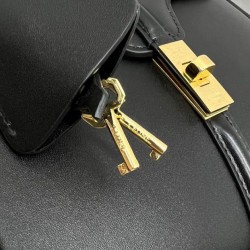 Borsa Celine Mini 16 Pelle di vitello naturale Nera