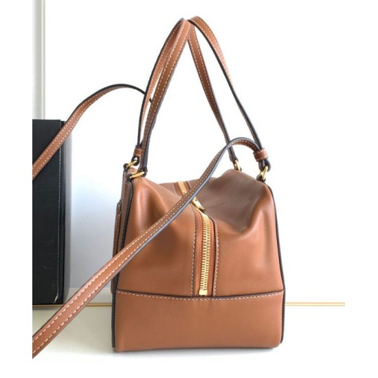 Replica Borsa a cubo piegata Celine Caffè
