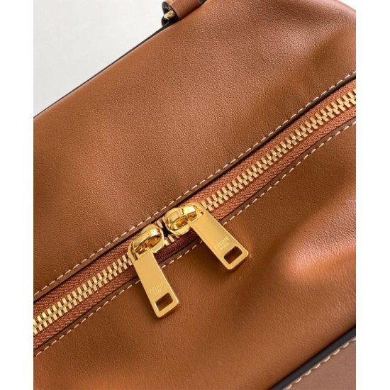 Replica Borsa a cubo piegata Celine Caffè